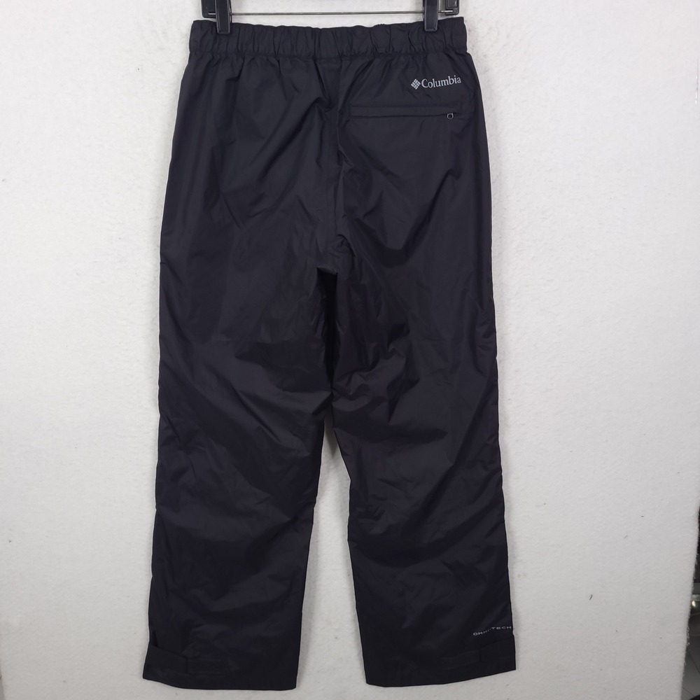 Columbia Rain Pants Mens M Black Omni-Tech Waterproof Hiking Winter